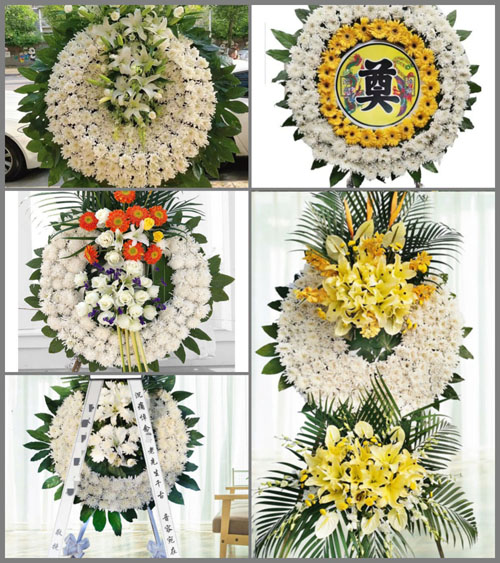 浙江省温州瓯海区潘桥街道花圈速递